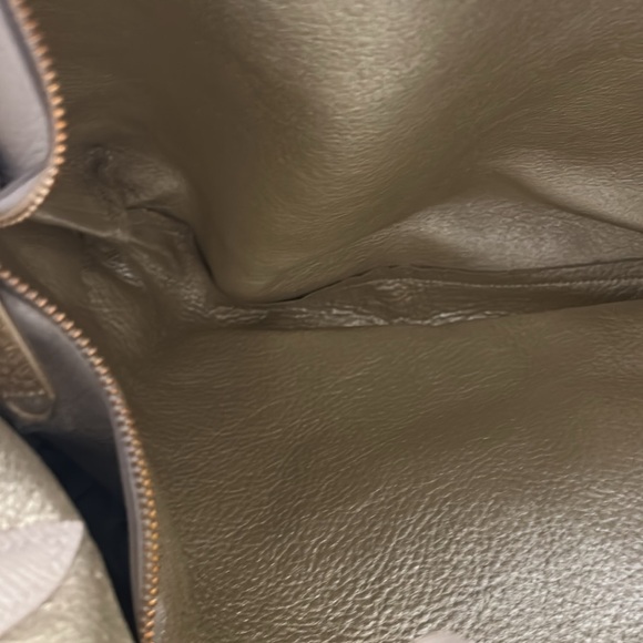 BRAHMIN DAKOTA SAND BOYD Elegant Cream Tote Bag with Tassel - Picture 7 of 11